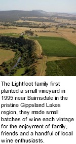 More on the Lightfoot Sons Winery