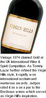 More About Virgin Hills Wines