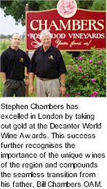 More About Chambers Rosewood Wines