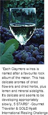 More About Claymore Wines